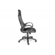 Кресло офисное / Реноме / (grey) т.серый пластик / черная  ткань / черная сетка2