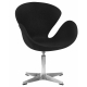 Кресло дизайнерское DOBRIN SWAN (черная ткань AF9)0