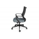 Кресло офисное / Спэйс gray LB / светло-серый пластик / серая сетка / т.серая ткань1