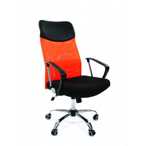Офисное кресло Chairman   610   Россия  15-21 черный + TW оранжевый0