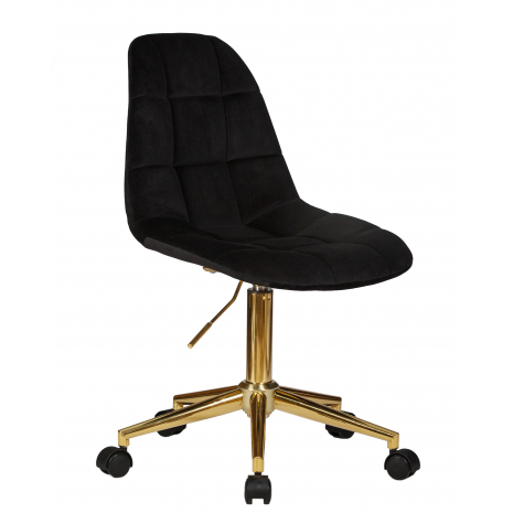Офисное кресло для персонала DOBRIN DIANA (чёрный велюр (MJ9-101))1