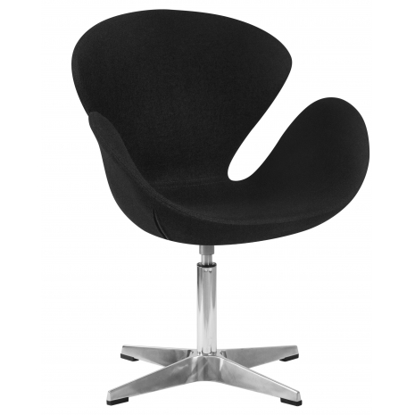 Кресло дизайнерское DOBRIN SWAN (черная ткань AF9)0