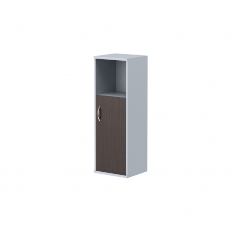 Шкаф колонка с глухой малой дверью СУ-2.1(R) Венге Магия/Металлик 406*365*1200 IMAGO0