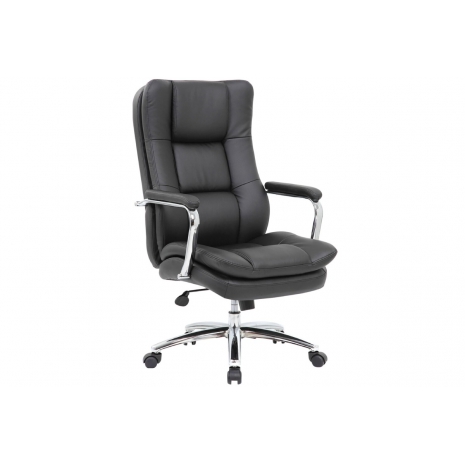 Кресло офисное BRABIX PREMIUM "Amadeus EX-507", экокожа, хром, черное, 5308790