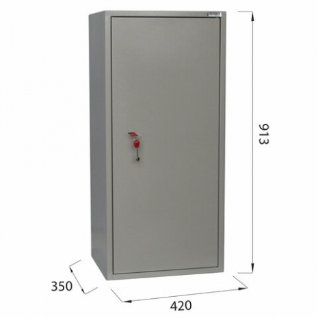 Шкаф металлический для документов BRABIX "KBS-041Т", 913х420х350 мм, 21 кг, трейзер, сварной, 2911530