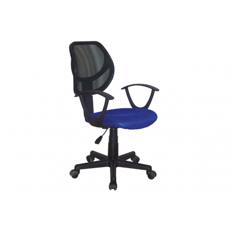 Кресло компактное BRABIX "Flip MG-305", ткань TW, синее/черное, 5319190