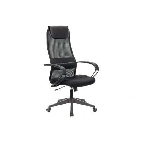 Кресло офисное BRABIX PREMIUM "Stalker EX-608 PL", ткань-сетка/кожзам, черное, 5320900