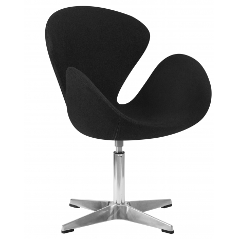Кресло дизайнерское DOBRIN SWAN (черная ткань AF9)1