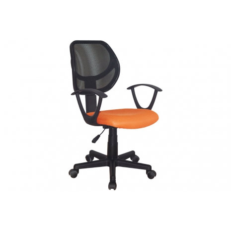 Кресло компактное BRABIX "Flip MG-305", ткань TW, оранжевое/черное, 5319200