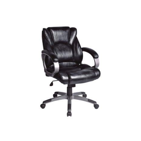 Кресло офисное BRABIX "Eldorado EX-504", экокожа, черное, 5308740