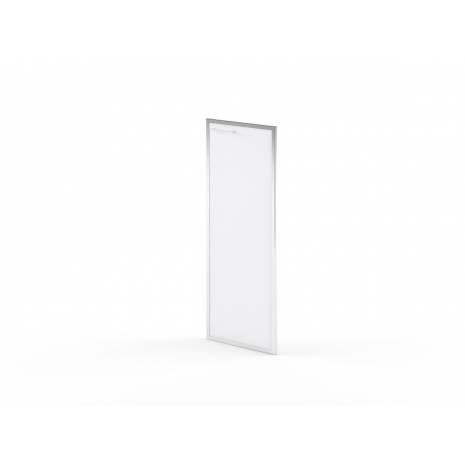 Дверь стеклянная в AL-рамке XRG 42-1(R) Сатин белый 1132х420х22 XTEN0