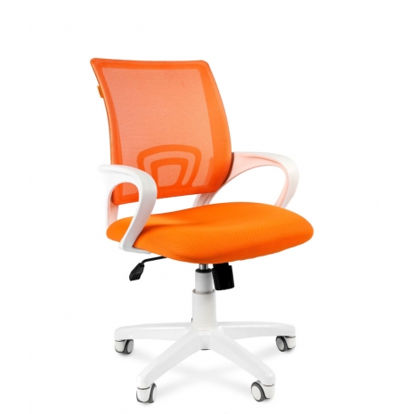 Офисное кресло Chairman    696    Россия    белый пластик TW-16/TW-66  оранжевый0