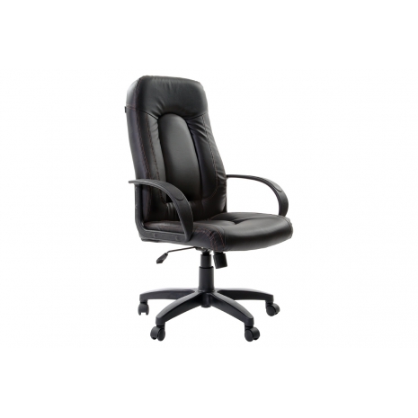 Кресло офисное BRABIX "Strike EX-525", экокожа черная, 5313820