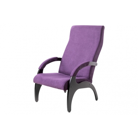 Кресло Пиза ткань фиолет, каркас венге0