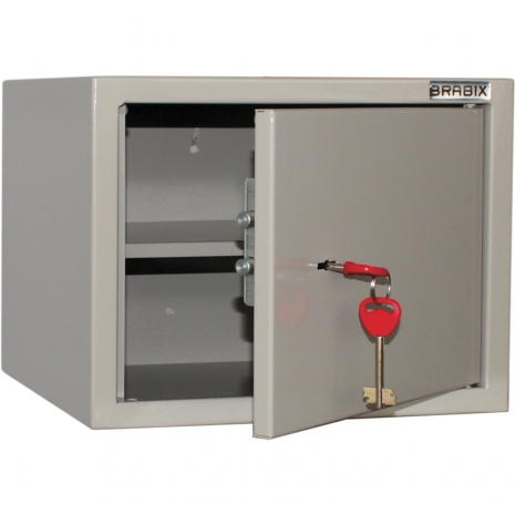 Шкаф металлический для документов BRABIX "KBS-01", 260х330х260 мм, 5,5 кг, сварной, 2911500